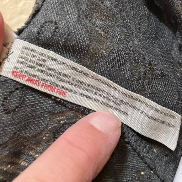 Intimately Free People Women's Gray Lace Racerback Wireless Bralette Bra Medium - Picture 5 of 5